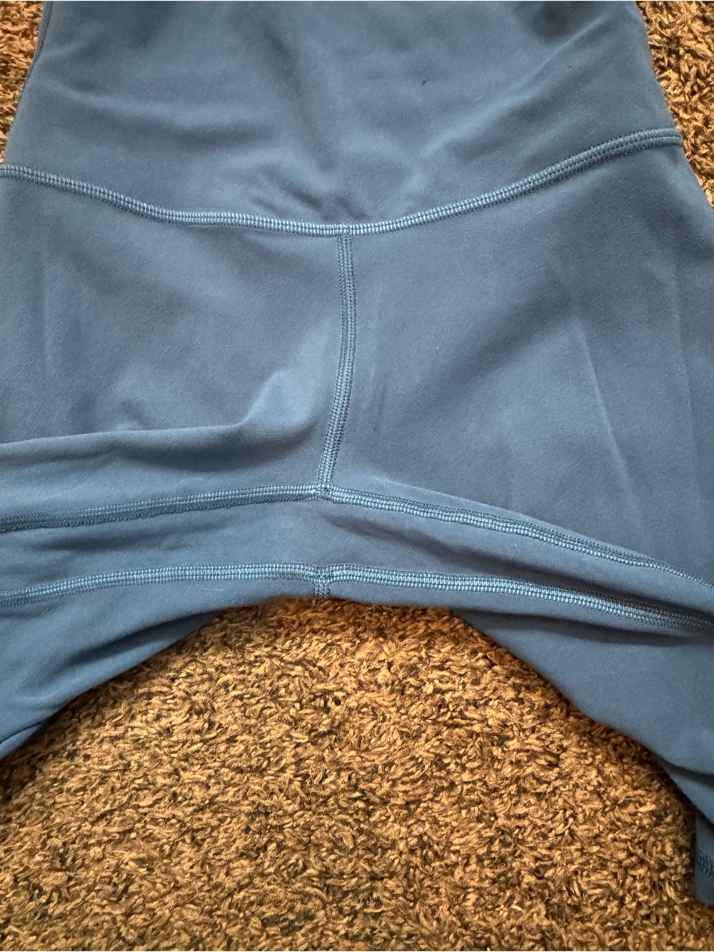 lululemon athletica high-waist biker shorts in slate blue - Picture 3 of 5